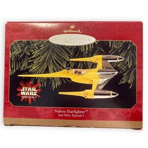 Hallmark Keepsake Ornament Naboo Starfighter Star Wars Episode I 1999 Vintage